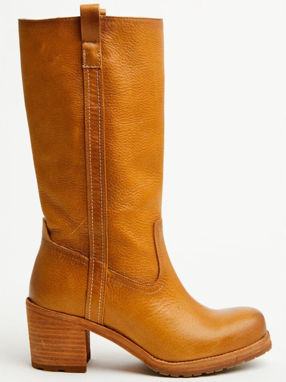 NWT Cleo + Wolf Women's Scout Boots in Tall Fit, Tan Leatherr - Picture 2 of 6